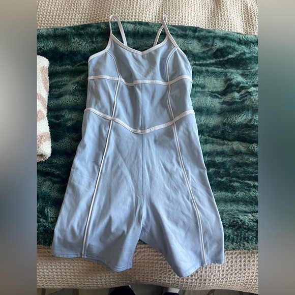 Pants - Light Blue Athletic Romper